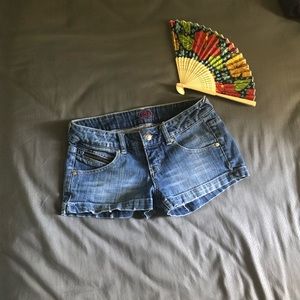 Denim shorts